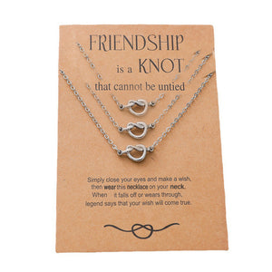 Friendship Gift Card Necklace Birthday or Christmas Gift