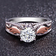Load image into Gallery viewer, Two Tone Angel Wings Ring