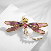 Load image into Gallery viewer, Dripping Dragonfly Brooch