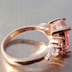 Pink Diamond Replica Princess Ring