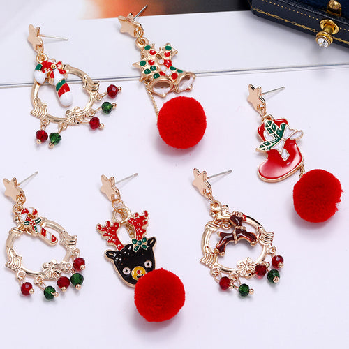 Christmas Elk Bell Earrings