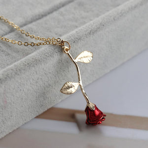 Rose Flower Love Necklace