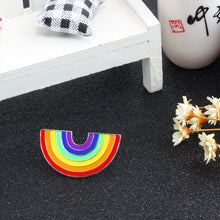 Load image into Gallery viewer, Hope Rainbow Pin Brooch