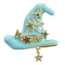 Load image into Gallery viewer, Halloween Magical Witches Hat Brooch