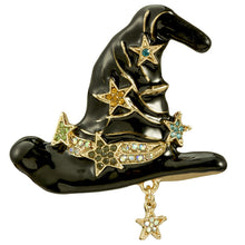 Load image into Gallery viewer, Halloween Magical Witches Hat Brooch
