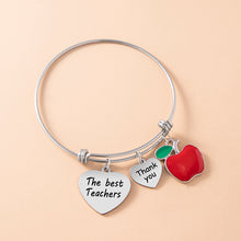 Load image into Gallery viewer, Thank You The Best Teacher Heart Bracelet