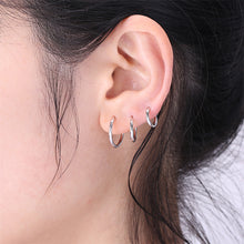 Load image into Gallery viewer, Men Women Stainless Steel Huggie Earrings Cartilage Lip Piercing Nose Hoop