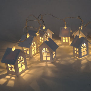 10pcs LED Christmas Tree House Lights