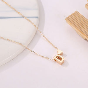 Love Heart Letter Necklace