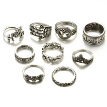 Load image into Gallery viewer, Shakra Carved Ring Set