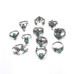 Turquoise Mystique Ring Set