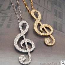 Load image into Gallery viewer, Treble Clef Necklace