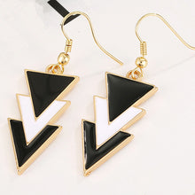 Load image into Gallery viewer, Tri Tone Earrings