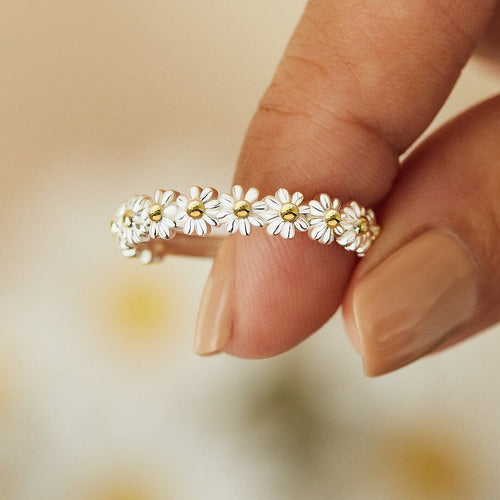Adjustable Daisy Flower Ring