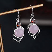 Load image into Gallery viewer, Pink Opaque Earrings