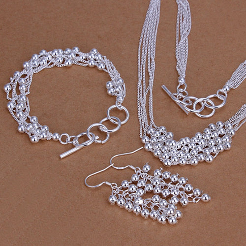 Silver Rope Jewelry Set