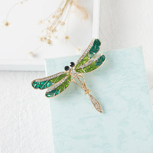 Green Godess Dragonfly Brooch