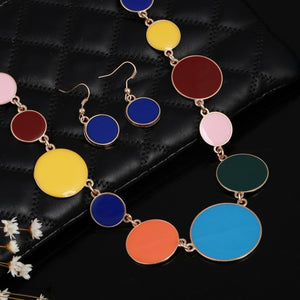 Multicolor Circles Shape Jewelry Sets