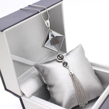 Load image into Gallery viewer, Square Large Drop Pendant Necklace