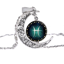 Load image into Gallery viewer, Zodiac Crescent Moon Necklace