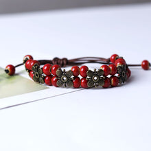 Load image into Gallery viewer, Handmade Lucky Four Leaf Bracelet