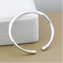 Load image into Gallery viewer, Silver Bamboo Bangles