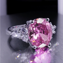 Load image into Gallery viewer, Pink Diamond Replica Princess Ring