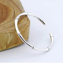 Load image into Gallery viewer, Silver Bamboo Bangles