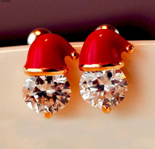Load image into Gallery viewer, Santa Replica Diamond Earrings