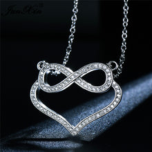 Load image into Gallery viewer, Encrusted Infinity Love Necklace