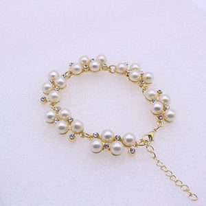 Replica Pearl and Diamond Bracelet