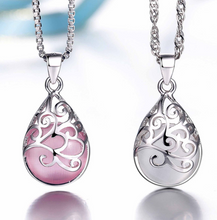 Load image into Gallery viewer, Moonlight Opal Silver Tears Necklace