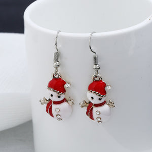 Hot Christmas Snowman Earrings
