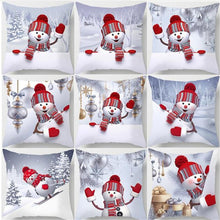 Load image into Gallery viewer, Christmas Snowman Pillow Cover