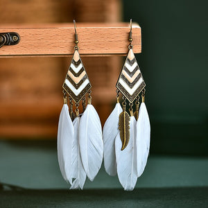 Angel Feather Bohemian Earrings
