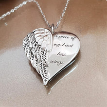 Load image into Gallery viewer, A Piece of My Heart Has Wings Pendant