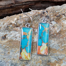 Load image into Gallery viewer, Retro Marble Style Colored Earrings