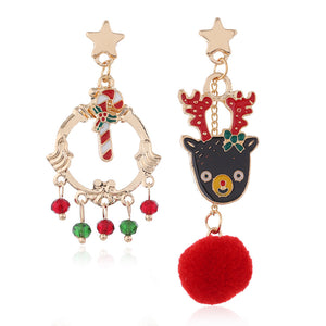 Christmas Elk Bell Earrings