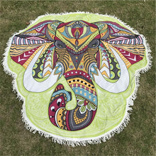 Load image into Gallery viewer, Elephant Mandala Rainbow Tapestry/Throw