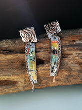 Load image into Gallery viewer, Psychadelic Drop Earrings