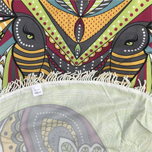 Load image into Gallery viewer, Elephant Mandala Rainbow Tapestry/Throw