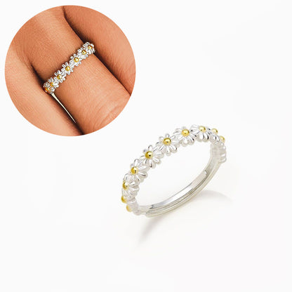 Adjustable Daisy Flower Ring