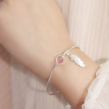 Load image into Gallery viewer, Crystal Angel Feather Bracelet