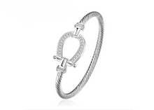Load image into Gallery viewer, Lucky Horse Shoe Bangle
