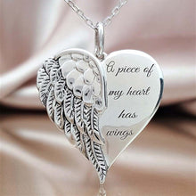 Load image into Gallery viewer, A Piece of My Heart Has Wings Pendant