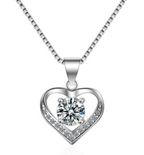 Load image into Gallery viewer, Love Heart Crystal Necklace