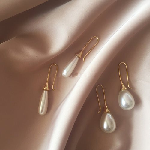 Waterdrop Pearl Personality Earrings