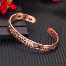 Load image into Gallery viewer, MENS CELTIC COPPER BANGLE MAGNETIC BRACELET PAIN RELIEF ARTHRITIS CARPAL TUNNEL