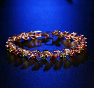 Single Multicolor Leaf Bracelet