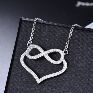 Encrusted Infinity Love Necklace
